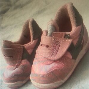 Kids Pink and Gray Shoes